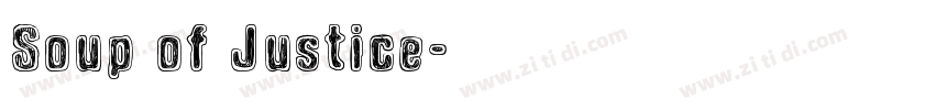 Soup of Justice字体转换
